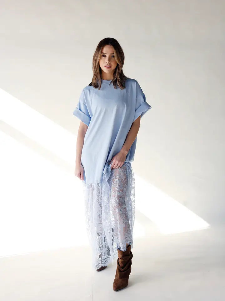Sheer Lace Maxi Dress – STOCK Style Shop