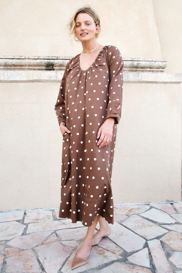 caftan cocktail dress Bimini Ruffle Caftan Mini Dress S / Paradise Stripe